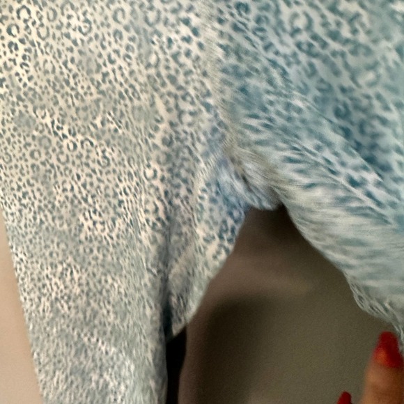 Evolution and Creation Blue Animal Print Leggings size Large - Picture 4 of 7